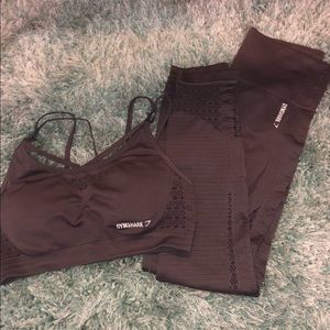 Gray Gymshark Seamless Set
